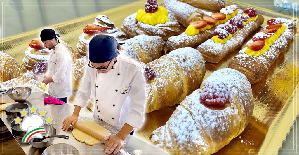 Corso di Pasticceria a Firenze: cornetti e treccine.